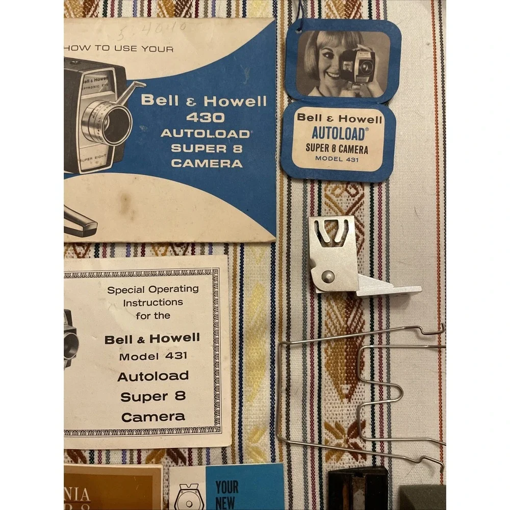 Bell & Howell Autoload Super 8 Model 430 –‎ Vintage Film Camera Extras Parts